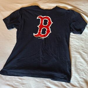 Genuine Merchandise Kids Short Sleeve Tee - Navy and Red Boston Red Socks